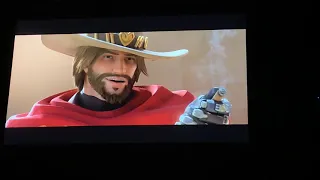 McCree Cinematic Reveal Overwatch Reunion Animated Short—BlizzCon 2018 Mythic Stage Crowd Reaction