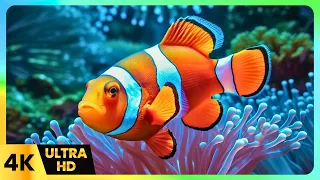 Underwater Piano Dream: Relaxing Music with Fish and Coral Reefs | 4K Ocean