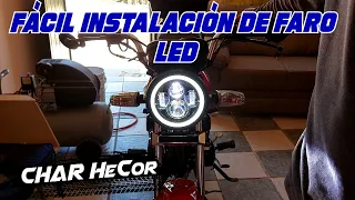 COMO INSTALAR FARO LED DAYMAKER A TU MOTO | Italika FT 125, 150, Honda CGL