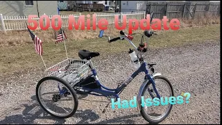 500 Mile Update + Issues with the Trike