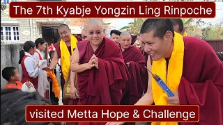 The 7th Kyabje Yongzin Ling Rinpoche visited Metta Hope & Challenge & gave blessings. 2nd March 2024