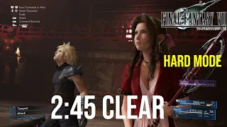 Hell House Speedrun in 2:45 (Hard Mode) - Final Fantasy 7 Remake