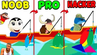 NOOB vs PRO vs HACKER in GO FISH with CHOP and FRANKLIN | AMAAN-T