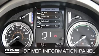 DAF Trucks UK | Driver Information Panel Explained | Product Familiarisation