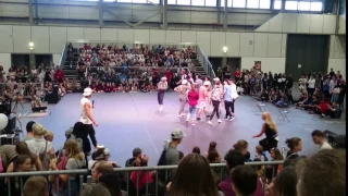 Leider nur 1 Sekunde vom Showact Flying Steps bei der BSM 2017