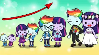 Equestria Girl But Best Friend Grow Up Together | My Little Pony In Toca Life World | Toca Boca