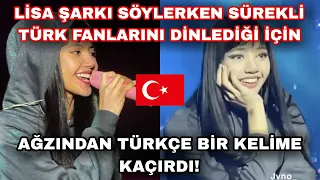 Lisa şarkı söylerken sürekli Türk fanlarını dilediği için ağzından Türkçe bir kelime kaçırdı! 😲