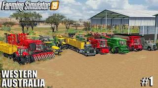 Harvesting the BIGGEST FIELD I EVER SEEN | Farming on Western Australia | Farming Simulator 19 | #1