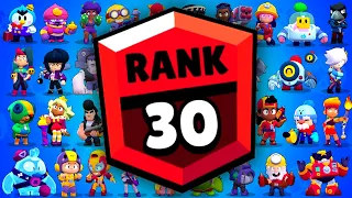 ALLE 64 BRAWLER AUF RANG 30 PUSHEN IN 1 VIDEO! 😱