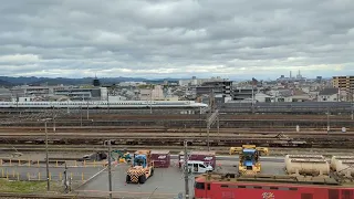 Shinkansen drive-by from Kyoto Railway museum