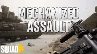The Most INTENSE Mechanized Infantry Firefight I've Ever Been A Part Of | Squad 100 Player Gameplay