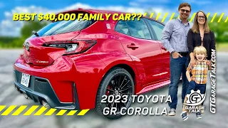 2023 Toyota GR Corolla Family Review with Child Seat Installation