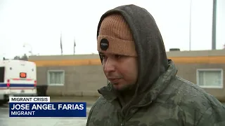 Chicago migrants get taste of true winter weather
