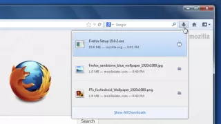 Find and manage downloaded files in Firefox