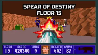 Wolfenstein 3D: Spear of Destiny / Floor 15 / PC Gameplay 4K
