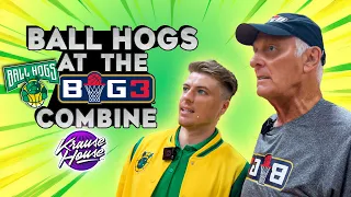 INSIDE THE BIG3 COMBINE WITH NBA LEGEND RICK BARRY, ICE CUBE, AND THE BALL HOGS!
