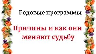 Родовые программы. Причины и как они меняют нашу жизнь.