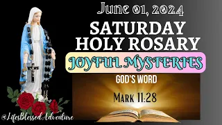 SATURDAY HOLY ROSARY/JOYFUL MYSTERIES/JUNE 01, 2024 #dailyrosary #mary #LifesBlessedAdventure #canva