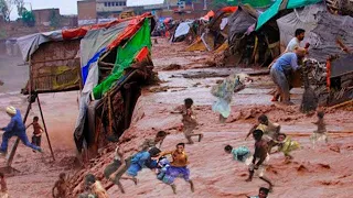 People are run away! Flood destroys dwelling and bridges in Campeche, Mexico