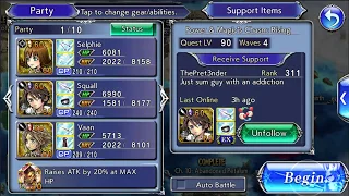 [Lv 90 - 164k Score]Heretic Quest - Power & Magic's Chasm: Rising | DFFOO