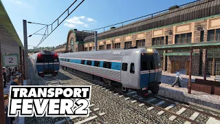 Transport Fever 2 - Два новых скоростных междугородних маршрута! #15