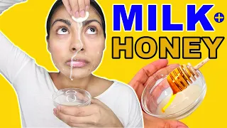 This MILK and HONEY FACE MASK quickly removes DARK SPOTS in no time! (How to recipe)