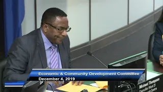 Economic and Community Development Committee - December 4, 2019