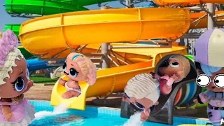 CHEWING GUM WAS EATEN IN THE WATER PARK IN TIME🤣 Kids LOL SURPRISE in kindergarten Funny DOLLS