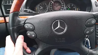 Mercedes w211 E220  включение HOLD. Замечательная опция "Удержание авто на месте".