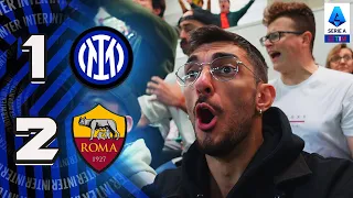 NON E' POSSIBILE, VERGOGNA!! INTER 1-2 ROMA | LIVE REACTION TIFOSI INTERISTI - HD SERIEA GOL