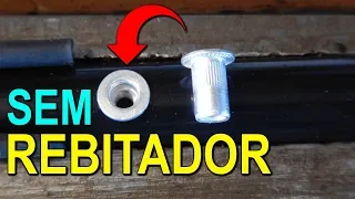How to install RIVET NUT - DIY Rivnut HOW to use riveter bolt WITHOUT riveter tools.