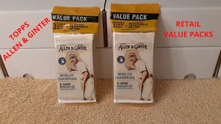 2020 Topps Allen & Ginter:  2 Retail Value Packs of Baseball Cards