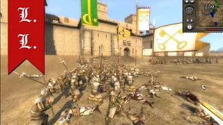 Medieval II total war: Siege Battle - 2vs2 Turkey, Egypt vs France, Papal States (#43)