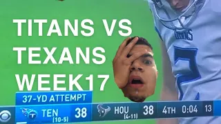 Titans vs Texans Reaction | WILD ENDING!!