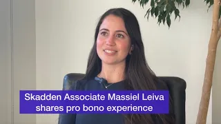 Skadden Associate Massiel Leiva Encourages Lawyers to Do Pro Bono Work in their Community