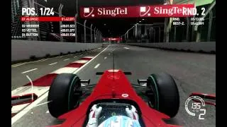 F1 2010 Codemasters | Fernando Alonso Onboard Lap Singapore