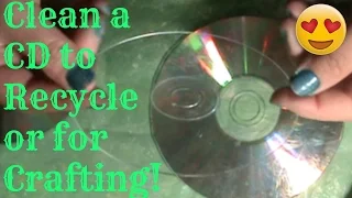 How to Clean a CD for Recycling and Crafting