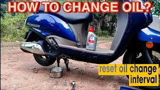 Suzuki Access 125 bs6 engine oil change | Engine oil change interval reset