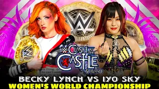 Becky Lynch vs Iyo Sky Women's World Championship Full Match WWE Clash At The Castle 2024 Highlights