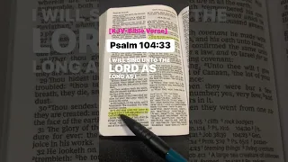 Psalm 104:33 #shorts #bible #reading #bibleverse