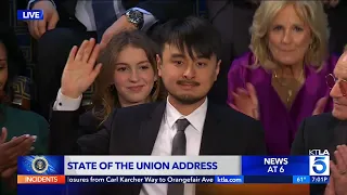 Brandon Tsay receives standing ovation at President Biden's State of the Union Address