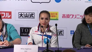 Alina Zagitova GP Helsinki 2018 FS Press Conference A