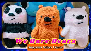 We Bare Bears Amigurumi || Ice-Bear || Grizzly