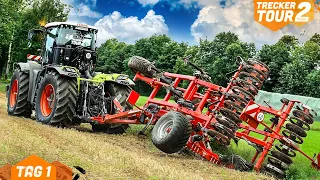 Das war der Graben! | Einführung für den CLAAS XERION 4200 | Treckertour 2 Tag 1