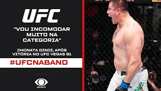 UFC Vegas 91: Após estrear com vitória, Jhonata Diniz avisa: "vou incomodar na categoria"