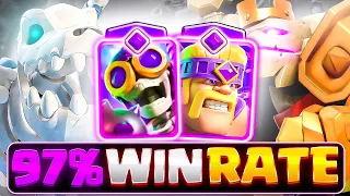 97% WIN RATE WITH BEST GOLEM PUMP DECK🔥 - GOLEM PUMP EVOLUTION BOMBER IS OP🏆