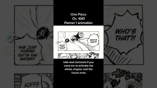 One piece Chapter 1061 Pannel 1 quick animation. #shorts #onepiece1061 #onepiece  #luffy