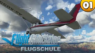 Flugschule: Grundlegende Steuerung ⭐ Let's Play Flight Simulator 2020 👑#001 [Deutsch/German]