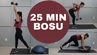 25 Full Body Workout // Bosu + Dumbbells | Angelique Clark