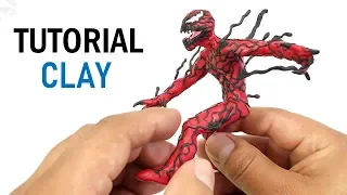 How to make CARNAGE with plasticine or clay in steps - My Clay World